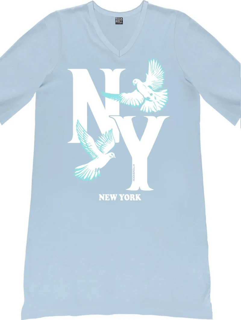 روك اند رول T-Shirt Mini Dress