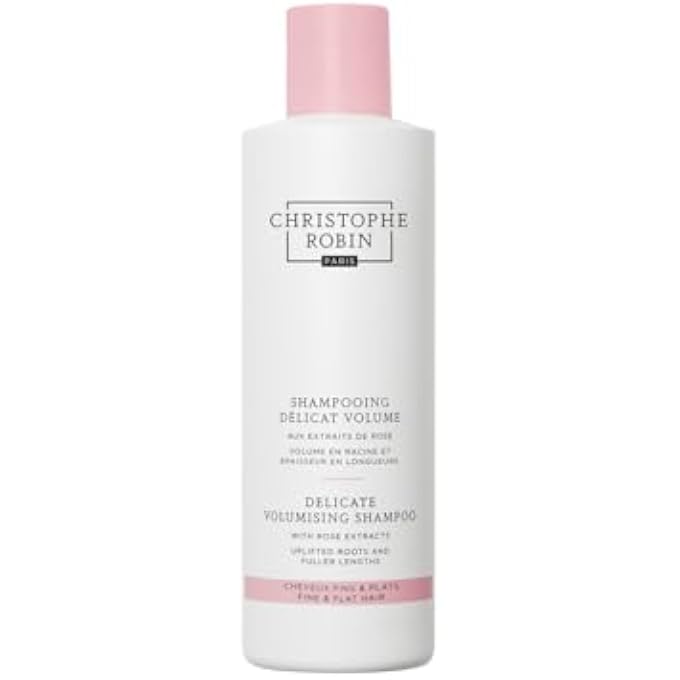 Christophe Robin Delicate Volumizing Shampoo With Rose Extracts for Thin, Fine, and Flat Hair 8.4 fl. oz