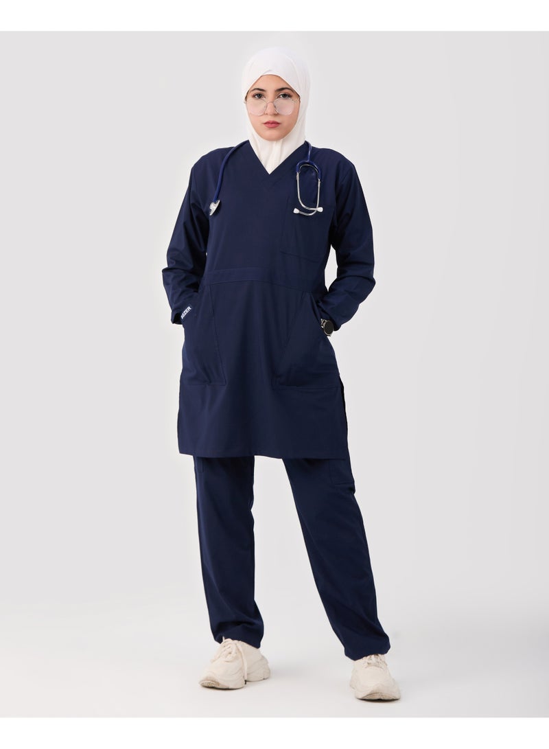 sezer Medical tunic made from cotton Lycra—comfortable, stylish, and ideal for healthcare professionals. - Image 1