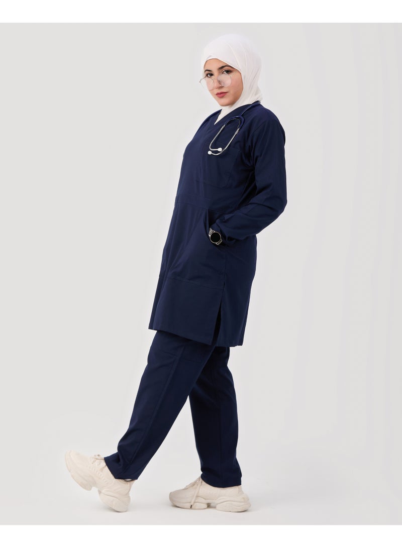 sezer Medical tunic made from cotton Lycra—comfortable, stylish, and ideal for healthcare professionals. - Image 3
