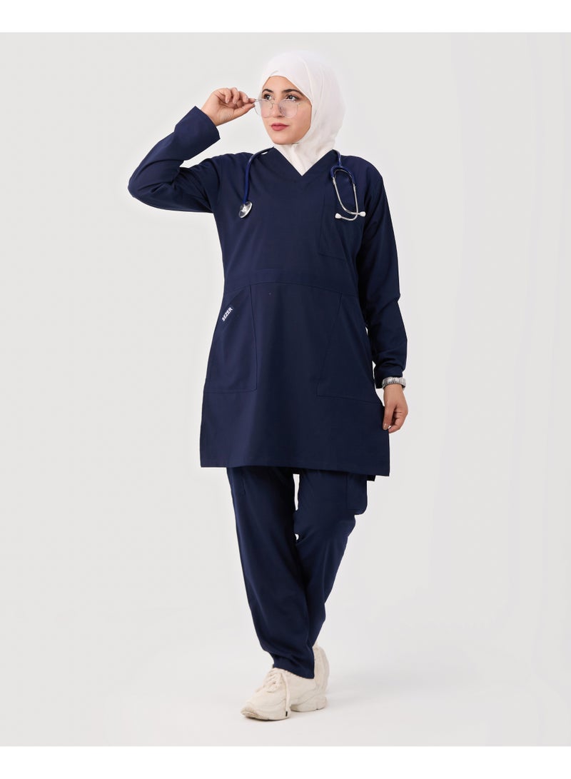 sezer Medical tunic made from cotton Lycra—comfortable, stylish, and ideal for healthcare professionals. - Image 4