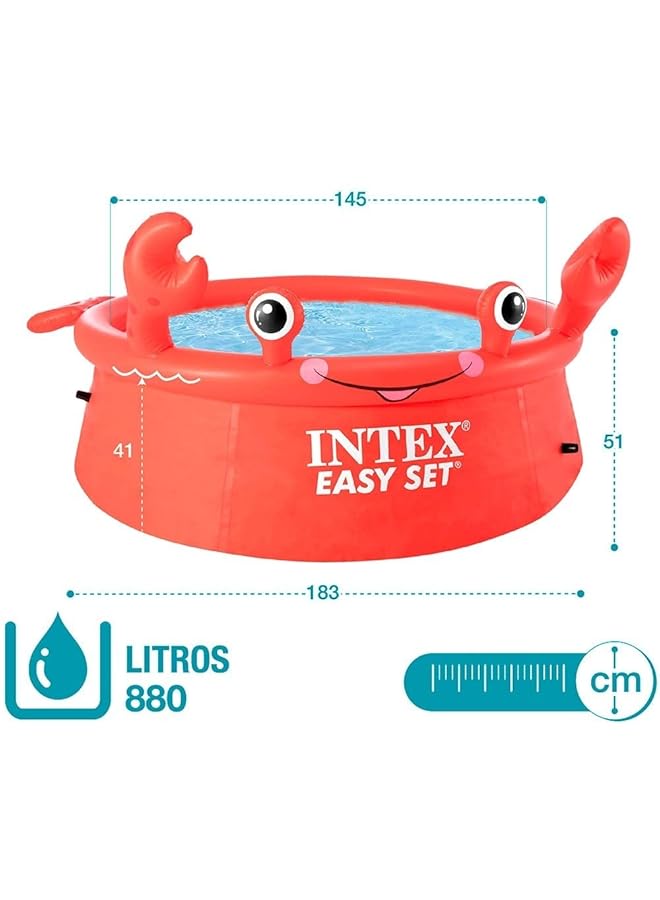 انتكس مسبح Happy Crab سهل التركيب 6 أقدام × 20 بوصة - Image 4