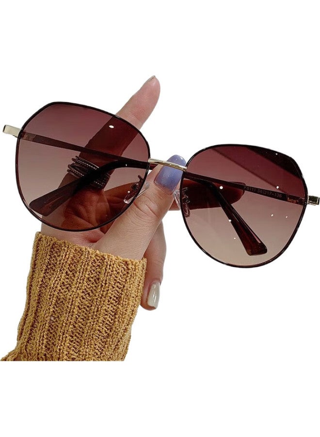 Lesca Lunetier New Women'S Sunglasses, High-End Driving-Specific Uv Protection Sunglasses, For Myopia, Round Face, Polarized - Image 3