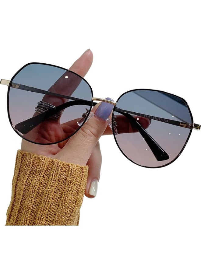 Lesca Lunetier New Women'S Sunglasses, High-End Driving-Specific Uv Protection Sunglasses, For Myopia, Round Face, Polarized - Image 1