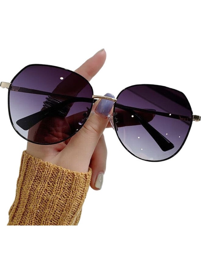 Lesca Lunetier New Women'S Sunglasses, High-End Driving-Specific Uv Protection Sunglasses, For Myopia, Round Face, Polarized - Image 2