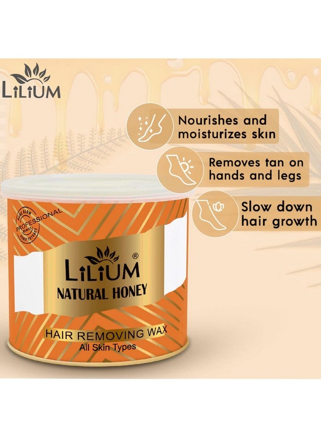 Lilium Honey Hair Removing Wax 600gm | For Legs, Arms, Underarms, Bikini Line & Full Body | Reduces Irritation & Redness | Easy & Quick Hair Removal At Home | Men & Women | All Skin Types - Image 3