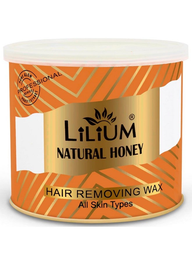 Lilium Honey Hair Removing Wax 600gm | For Legs, Arms, Underarms, Bikini Line & Full Body | Reduces Irritation & Redness | Easy & Quick Hair Removal At Home | Men & Women | All Skin Types - Image 1