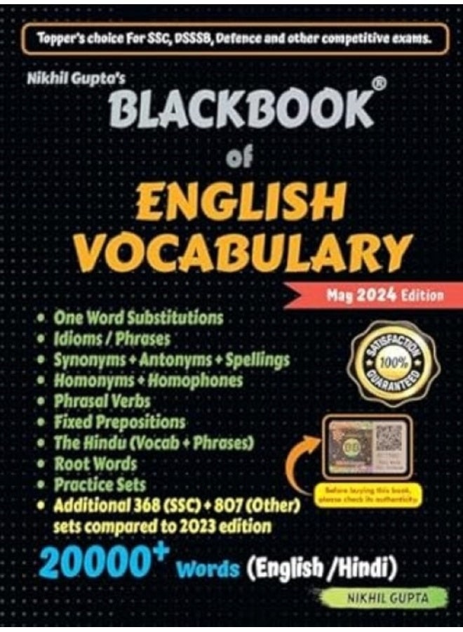 BlackBook of English Vocabulary May 2024 by Nikhil Gupta 