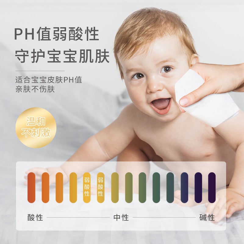 Wet Wipes 80-Pack Large Pack Baby-Specific Hand And Mouth Wipes Household Disposable Pure Water Children'S Cleaning Wet Wipes - Image 5