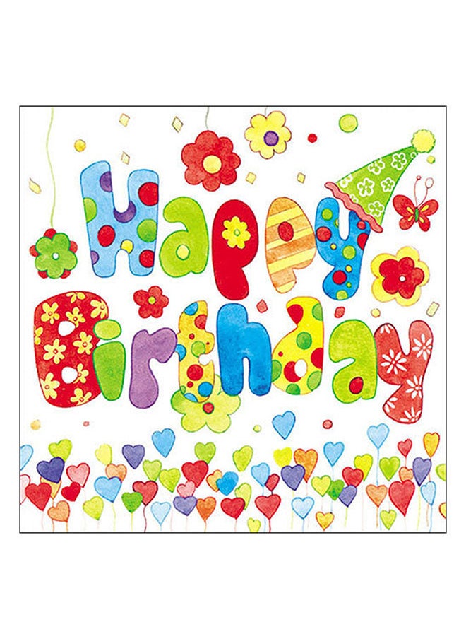Ambiente - Ambiente  Large Happy Birthday Napkins - Image 1