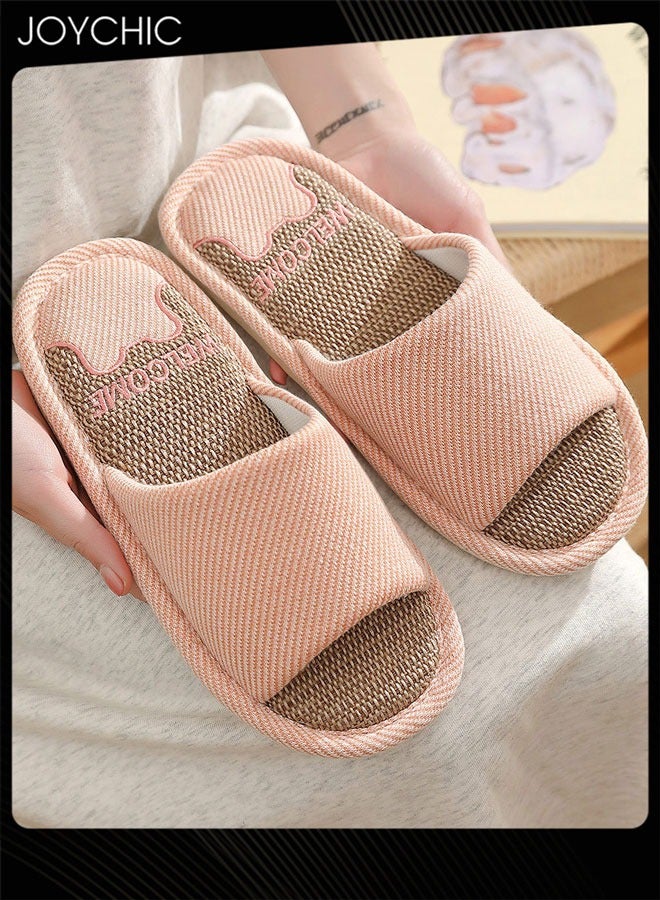 Joychic نعال منزلية للنساء غير قابلة للانزلاق ومقاومة للاهتراء، نعال غرفة النوم ماصة للعرق وقابلة للتنفس، نعال مسطحة - Image 3