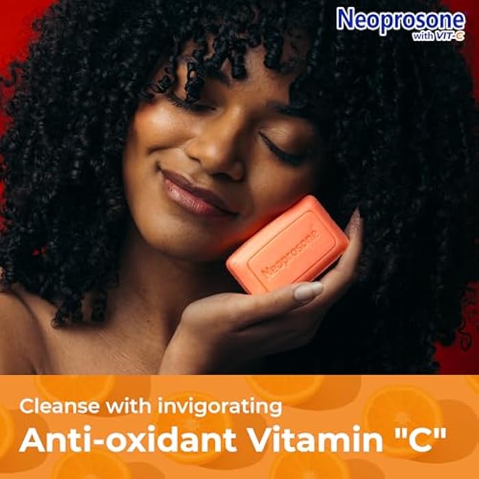 Neoprosone Skin Brightening Soap, 2.82 oz / 80 g, Hyperpigmentation Soap, Cleansing Bar, Fade Dark Spots on Knees, Elbows, Face, Private Areas, with Vitamin C and Castor Oil - Image 4