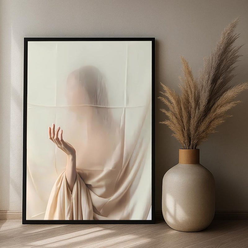 Marktna Canvas painting of a girl with a hollow frame, size (40×60), one piece - Image 2