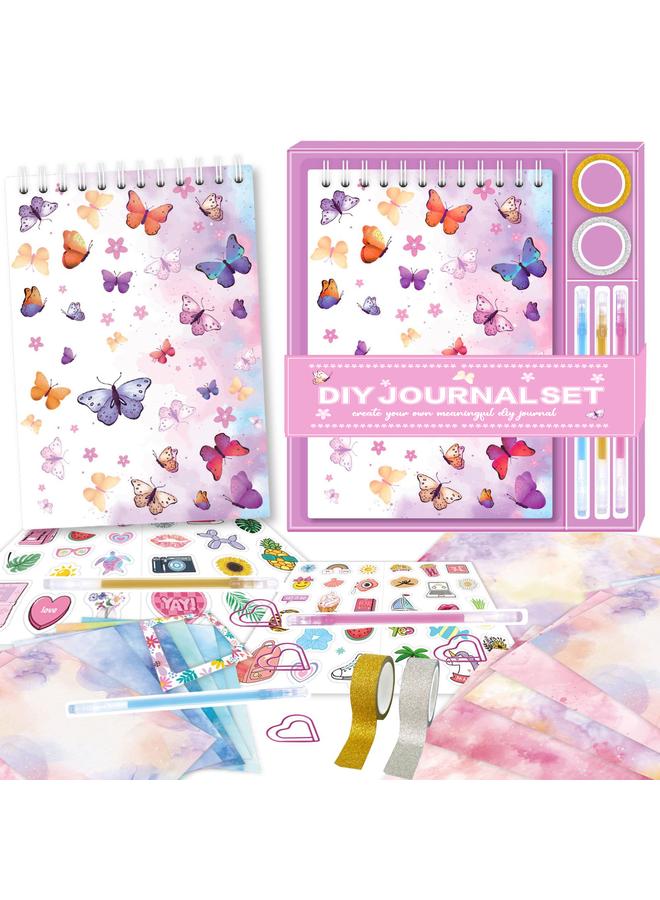 Bluejw DIY JOURNAL SET Diary Scrapbook Sticker Children's DIY Hand Ledger Gift Box Suit - Image 2