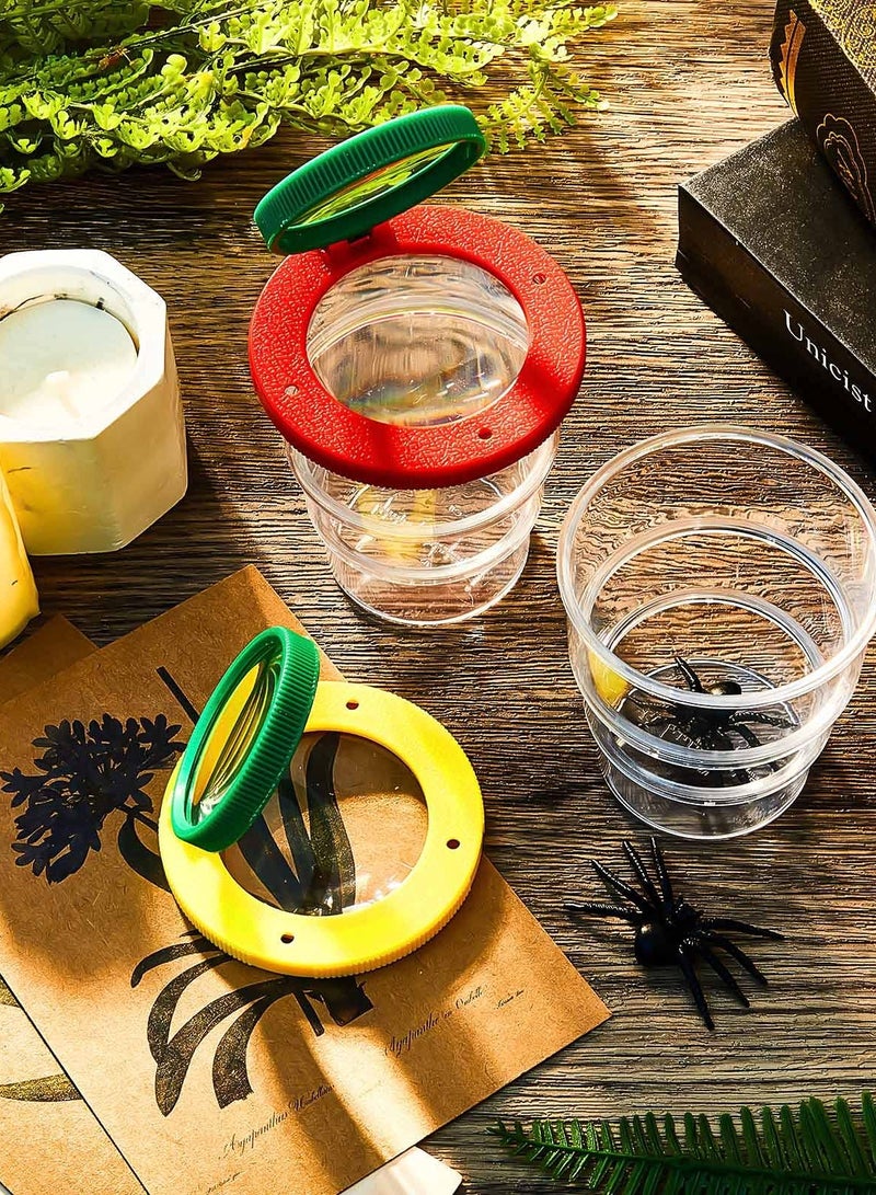 Zikra 2 PCS Magnifying Insect Box Insert Bug Viewer Bug Magnifier Container Critter Insect Cage Bug Jar for Kids Children Science Nature Exploration Tool - Image 3