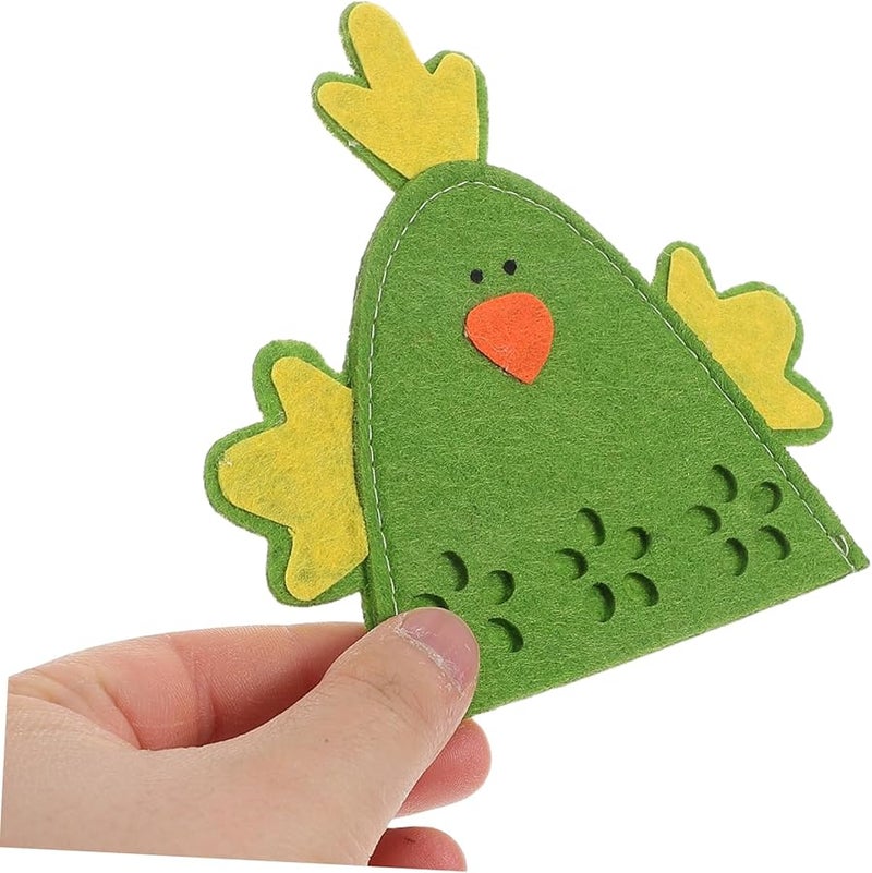Mikikit 4pcs Reusable Chick Shaped Easter Egg Storage Bags Spring Party Decorations - Image 5