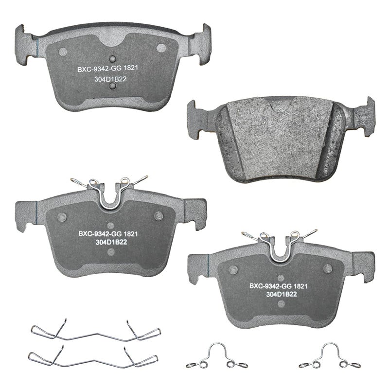 Bendix Premium SBC1821 Ceramic Rear Brake Pads for Select Models Jaguar EPaceFPaceIPaceXEXFLand Rover DiscoverySportRange Rover EvoqueVelarVolvo S60S90V60V90Cross CountryXC60XC90