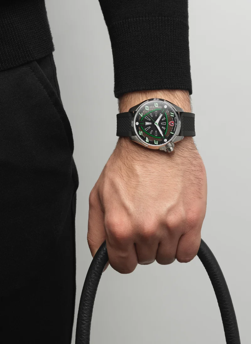 Tonino Lamborghini  TLABSG-SS-R - Tonino Lamborghini SHOCK ABS SS/GREEN Male Watch for Men | Best Price UAE