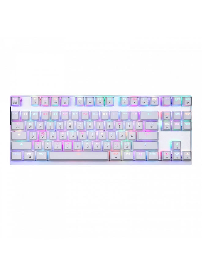 ديفو Devo Gaming Keyboard – ST80 White – Red Switch - Image 1