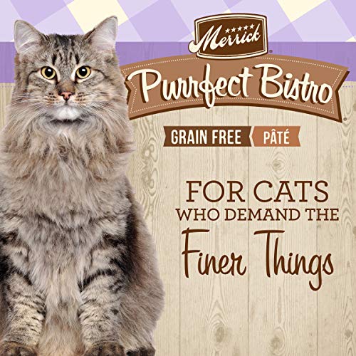 Merrick Purrfect Bistro Grain Free Wet Cat Food Rabbit Recipe Pate - (Pack of 24) 3 oz. Cans - Image 3