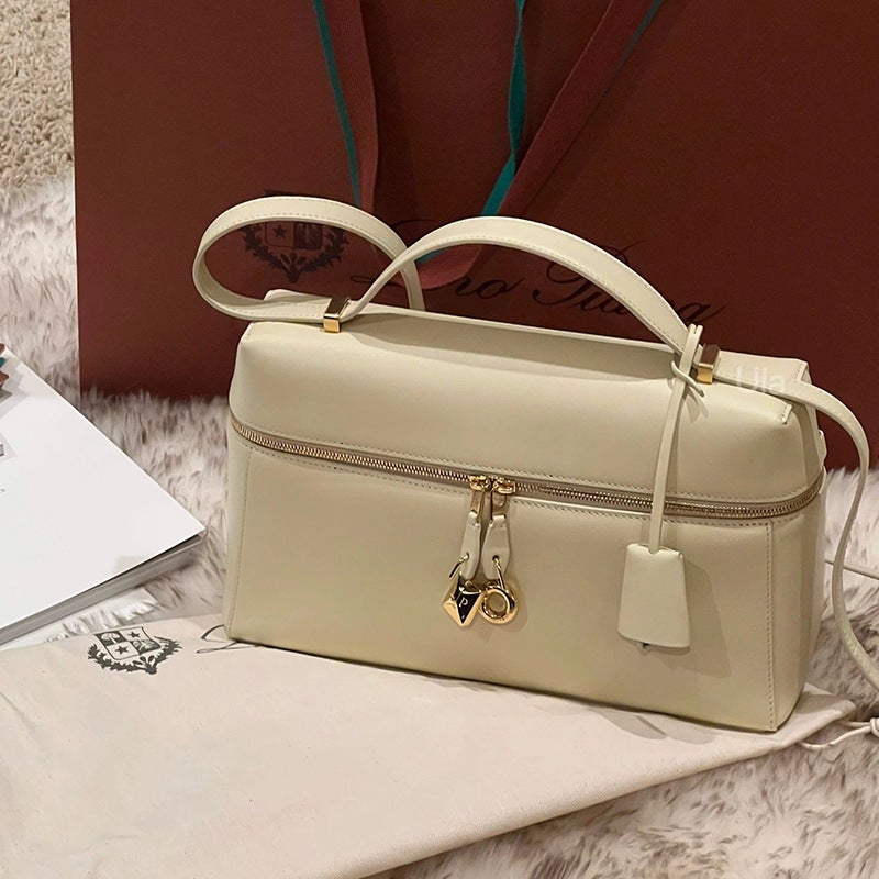 Explosive Extabag Lunch Box Bag Lp27 Vintage Cowhide Box Bag Epso Leather Portable Large Capacity Shoulder Bag - Image 2