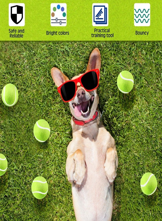 Hanaive 20 Pieces Dog Tennis Balls 2 Inch Mini Tennis Balls for Small Dog Pet Fetching Toy Rubber Felt Training Toys for Puppy Pet Playing Exercise and Practice(Yellow) - Image 4