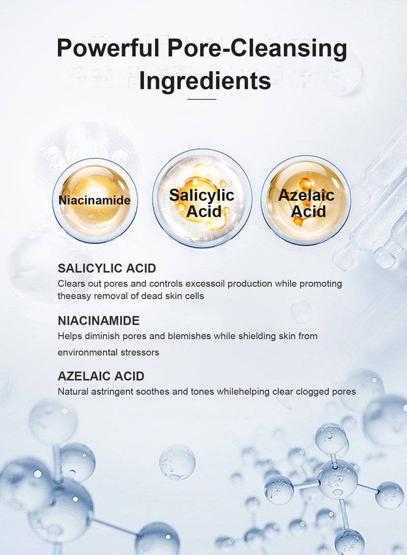 PIBAMY Azelaic Acid Acne Cream Salicylic Acid Nicotinamide Acne Cream Shrinking Zits Acid Treatment Suitable For All Skin Types Effective Acne Spot Treatment Unblock Pores - Image 2
