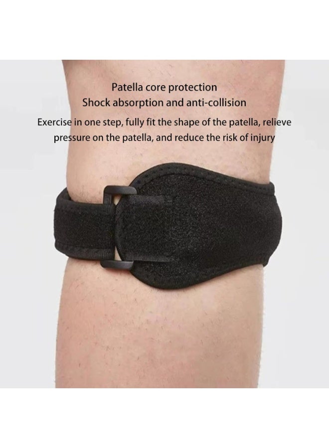 Patella Tendon Knee Strap (Pair) - Knee Pain Relief Braces for Weightlifting, Running & Sports - Adjustable Patella Support - Image 5