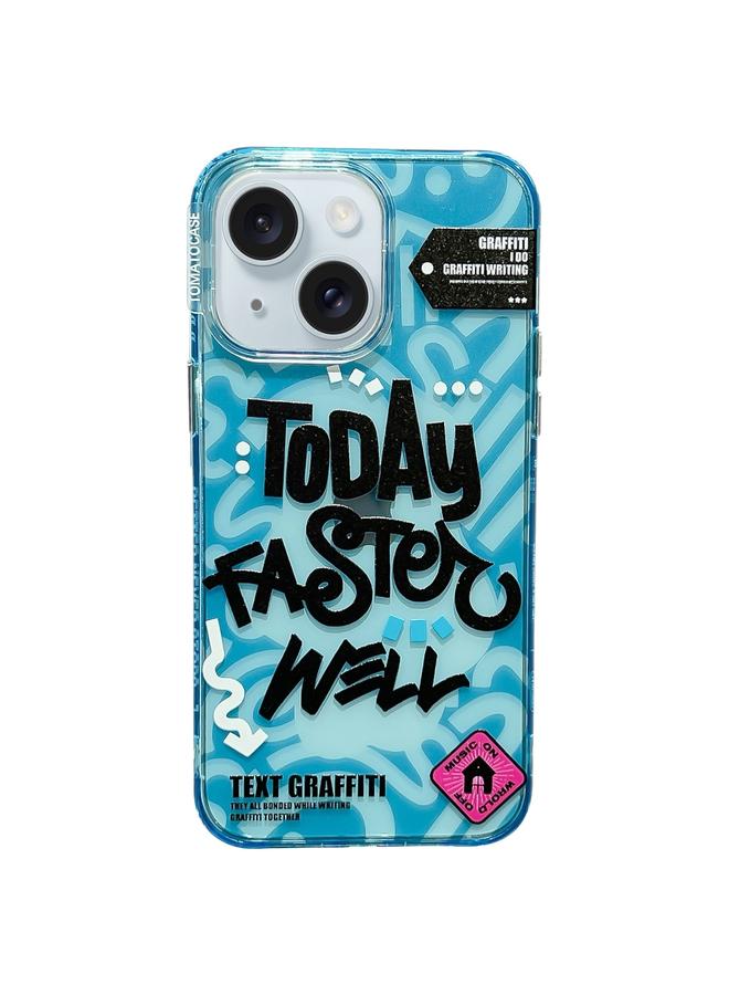 The Bros Case For iPhone 13 TOMATO Text Graffiti TPU Hybrid PC Phone Case 