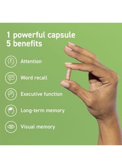 CocoaVia Memory & Focus Brain Supplement, 90 Day, Cocoa Flavanol Blend, Lutein, Added Caffeine for Boost. Improve Cognitive Function, Attention, Vegan & Plant Based, 90 Capsules  - Image 3