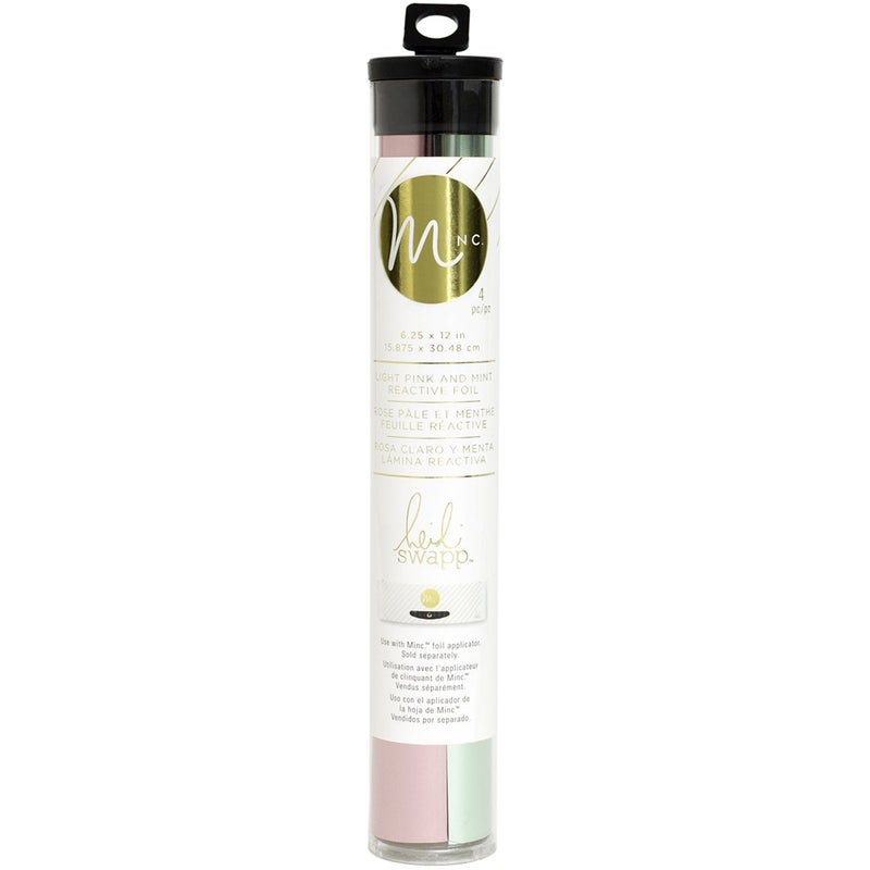 Heidi Swapp Minc Reactive Foil Combo Pack 65X12 4PkgMint Light Pink