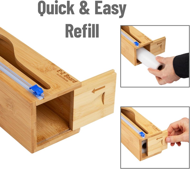 Mind Reader E-Z Board Dispoable Cutting Board Refill Roll, 20 sq ft, Reusable, Recyclable, Sanitary, Plastic, 12.5"L x 2.5" W x 2.5"H, Clear - Image 5