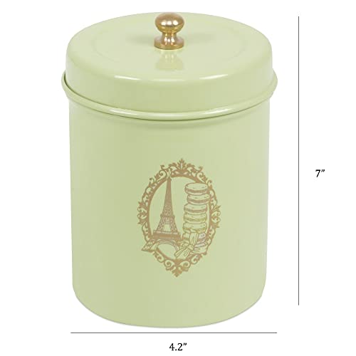 Elan Stainless Steel Food Storage Canister,Cookies Box, Kitchen Staples Stainless Steel Storage Jar (800ml, Paris, Pista Green) - Image 4
