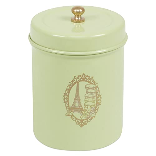 Elan Stainless Steel Food Storage Canister,Cookies Box, Kitchen Staples Stainless Steel Storage Jar (800ml, Paris, Pista Green) - Image 2