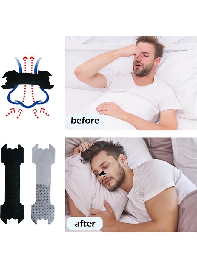 Anti-Snoring Nose Strips, 30PCS Extra Strength Nasal Strips for Better Sleep, Non-Invasive & Self-Adhesive, Relief from Nasal Congestion & Snoring for Adults & Kids (Black) - Image 3