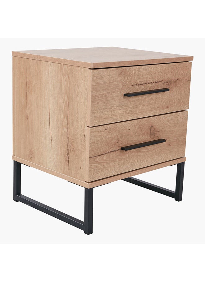 Home Box Urban 2-Drawer Nightstand 39.6x53x48 cm  - Image 1