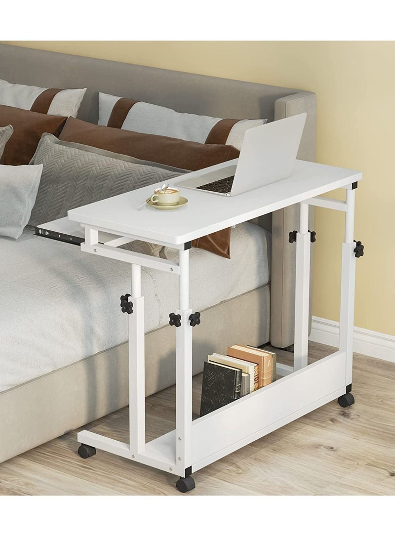 Bedside Computer Laptop Desk Desktop Computer Table with Keyboard Tray Desk Removable Lifting Gaming Study Desk - Image 2