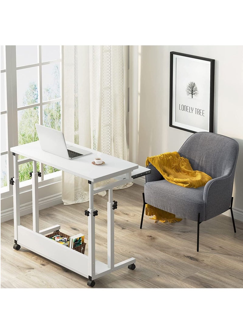 Bedside Computer Laptop Desk Desktop Computer Table with Keyboard Tray Desk Removable Lifting Gaming Study Desk - Image 3