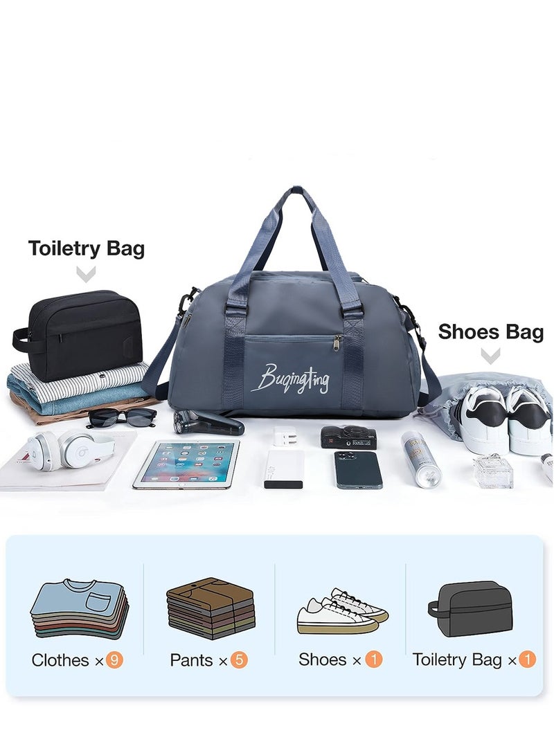 Aurrako Gym Bag Travel Bag For Man/Women,Duffle Sport Handbag for Travelling Large Capacity with Compartment and Wet Pocket Waterproof - Image 2