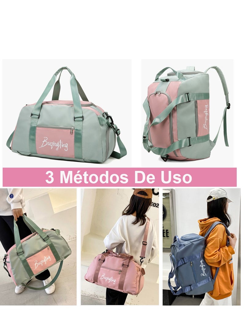Aurrako Gym Bag Travel Bag For Man/Women,Duffle Sport Handbag for Travelling Large Capacity with Compartment and Wet Pocket Waterproof - Image 5