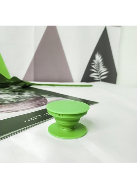 Cartoon Airbag Bracket Special-shaped Acrylic Printing Custom Desktop Lazy Telescopic Painted Epoxy Airbag Bracket-Color:Round Plane -- Light Green (Environmentally Friendly Material)-Style:Bare Bracket-surface Cover With Acrylic Adhesive (double-sided Adhesive)