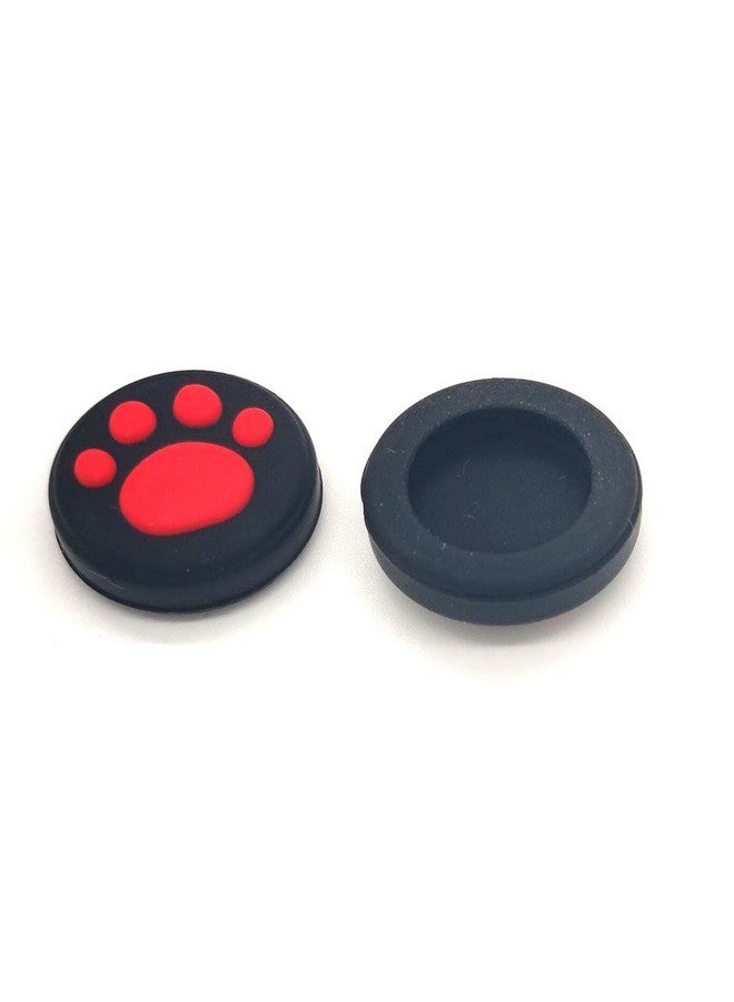 Ambertown 2 X Silicone Analog Controller Thumb Stick Joystick Grips Cap For Nintendo Switch Ns/Switch Lite Controller Joy Con Thumbstick Cute Cat Paw Claw (Red) - Image 3