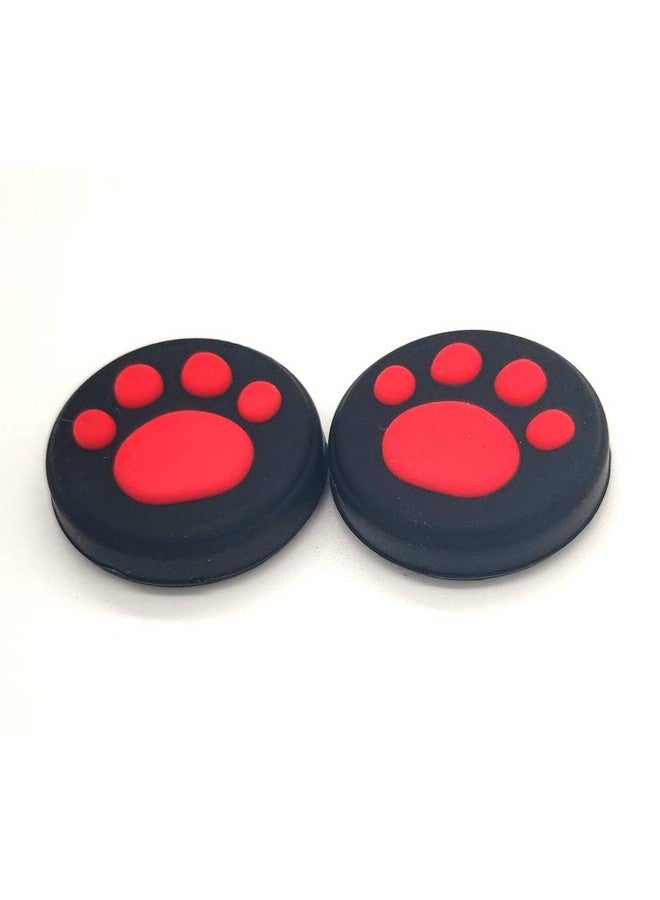 Ambertown 2 X Silicone Analog Controller Thumb Stick Joystick Grips Cap For Nintendo Switch Ns/Switch Lite Controller Joy Con Thumbstick Cute Cat Paw Claw (Red) - Image 5