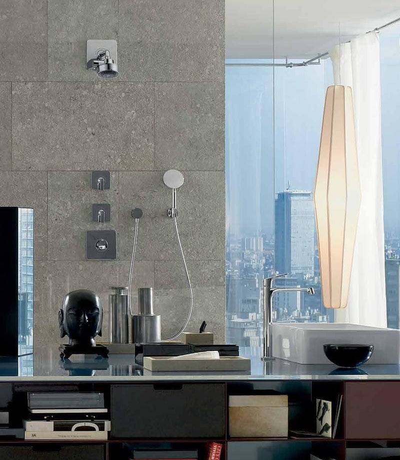 AXOR Citterio M تحكم تلقائي في درجة الحرارة بتصميم عصري خالد مقبض واحد واسع لتجهيزات الدش في الكروم 34714001 - Image 3