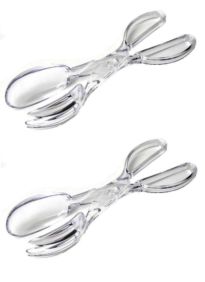 Chef Craft Chef Craft 203532PK Premium Salad Tongs 11 14 Value 2Pack White 