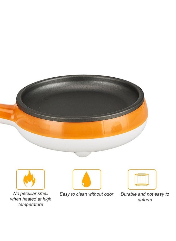 Toshionics - 2 in 1 Electric Egg Boiling Cooker Steamer With Nonstick Frying Pan Multifunctional Electric Hot Pot For Sauté Boil Fry And Steam Temperature Control Easy Clean Silicone Spatula Egg Rack Included - Image 1