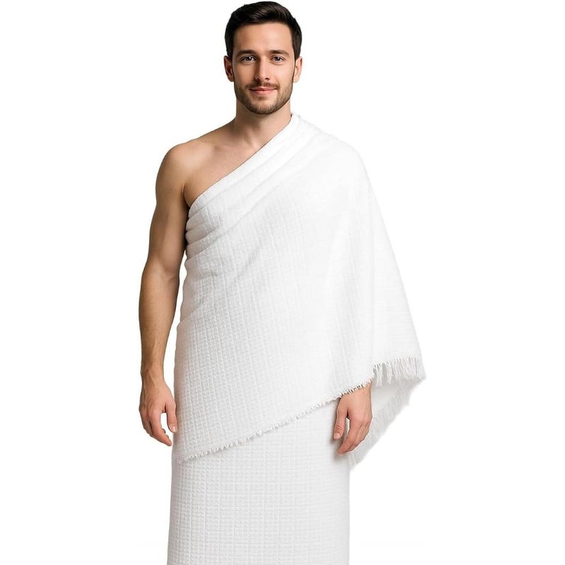 Microfiber Ihram 1200g L 110x210cm + Adjustable XL Belt - Image 4