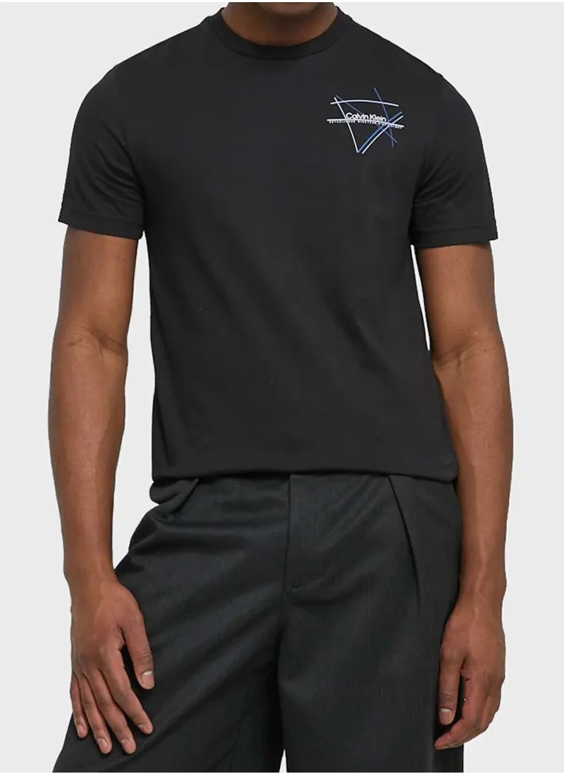 CALVIN KLEIN Logo Crew Neck T-Shirt
