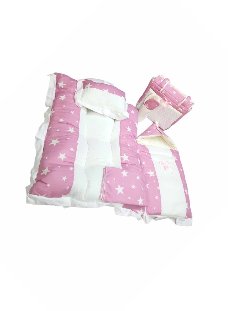 BABYCARA 6-Piece Set of Bed Sheet Baby House Diaper Bag Nursing Home  - Image 2
