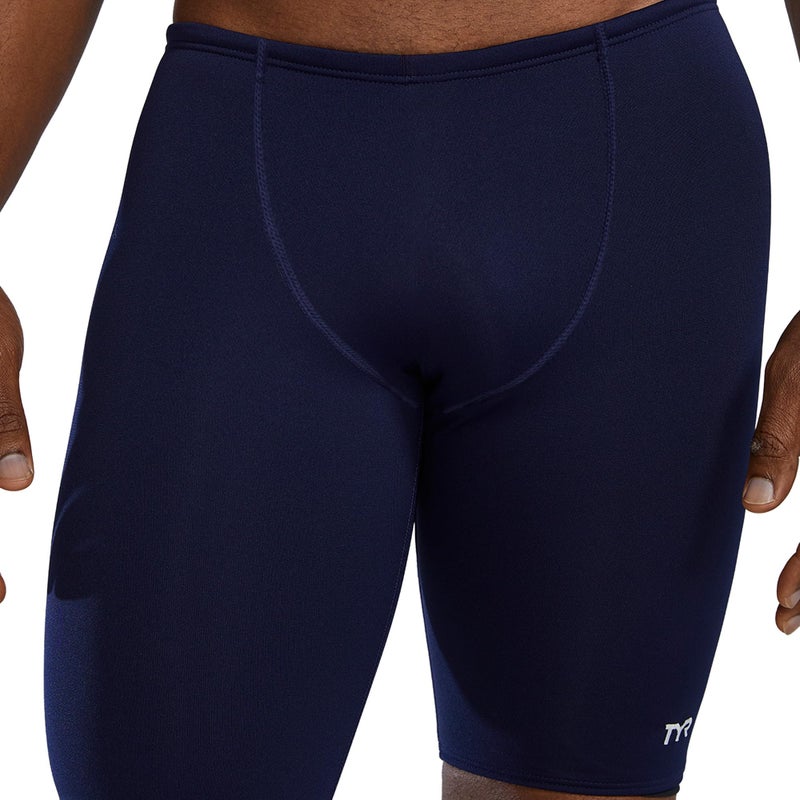 TYR SDUS7A Men's Durafast Elite Solid Jammer Swim Suit (Navy, 36) - Image 3